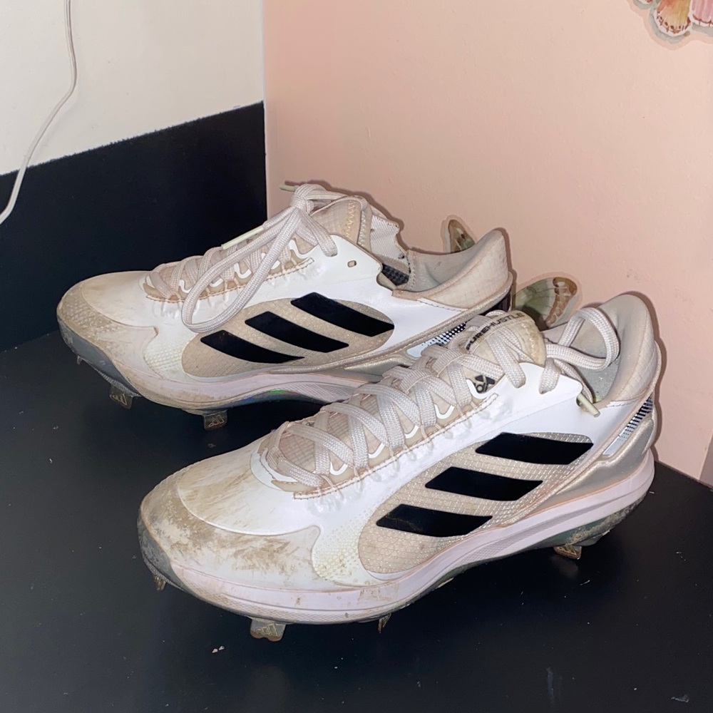 Adidas White and Black Sports Cleats